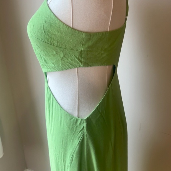 louna Elegant Green Halter Dress size small - Picture 4 of 5